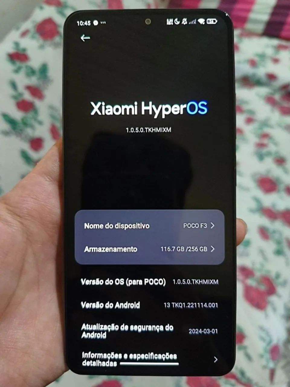 Celular Gamer Poco F3 5G 256/8 GB Preto - Foto 4