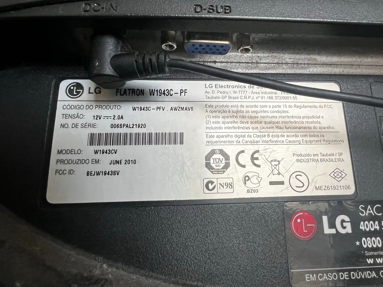 Monitor LG 19 polegadas  - Foto 2