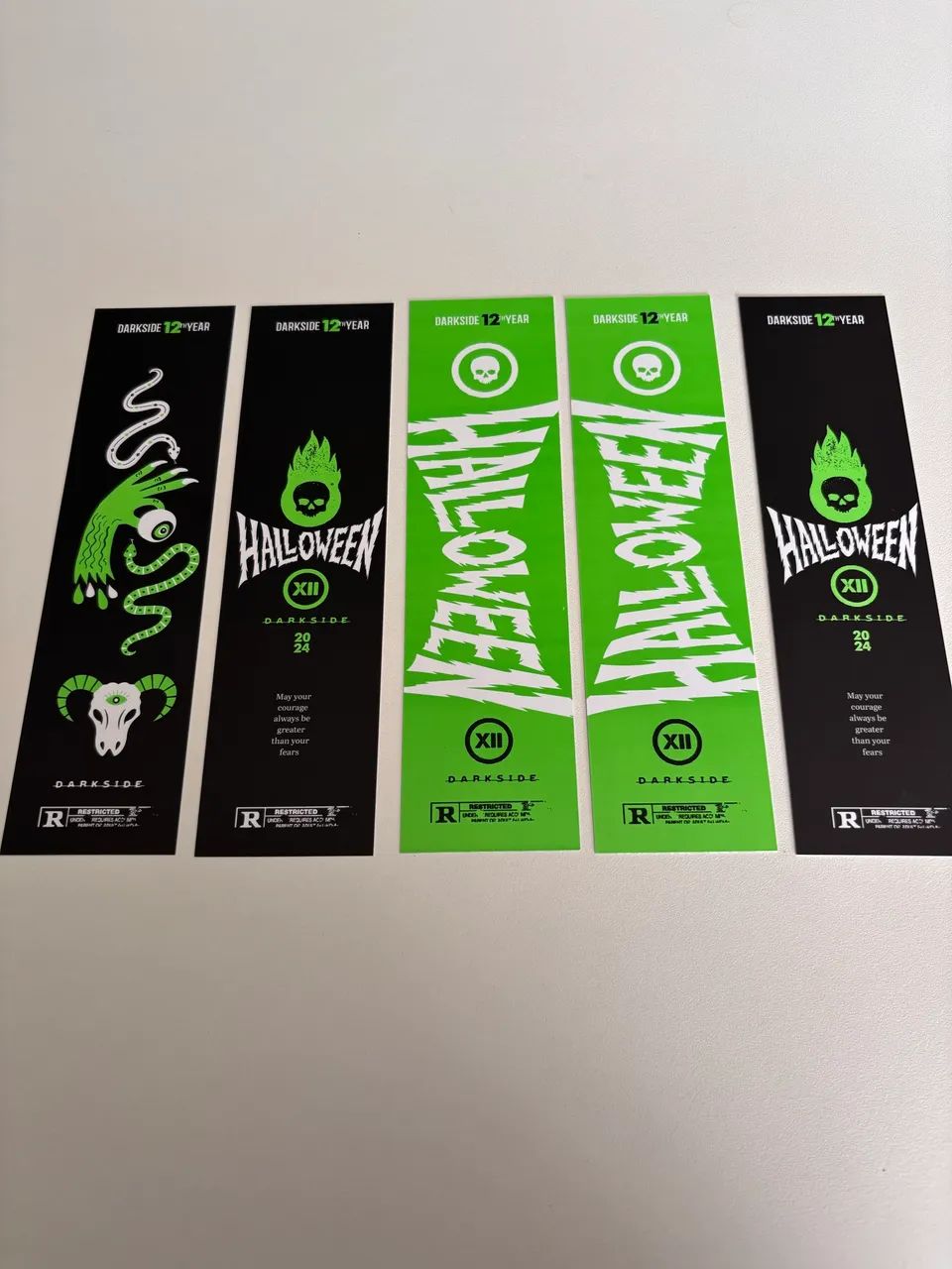5 Marcadores de página : Dark Monsters - Darkside - Papelaria