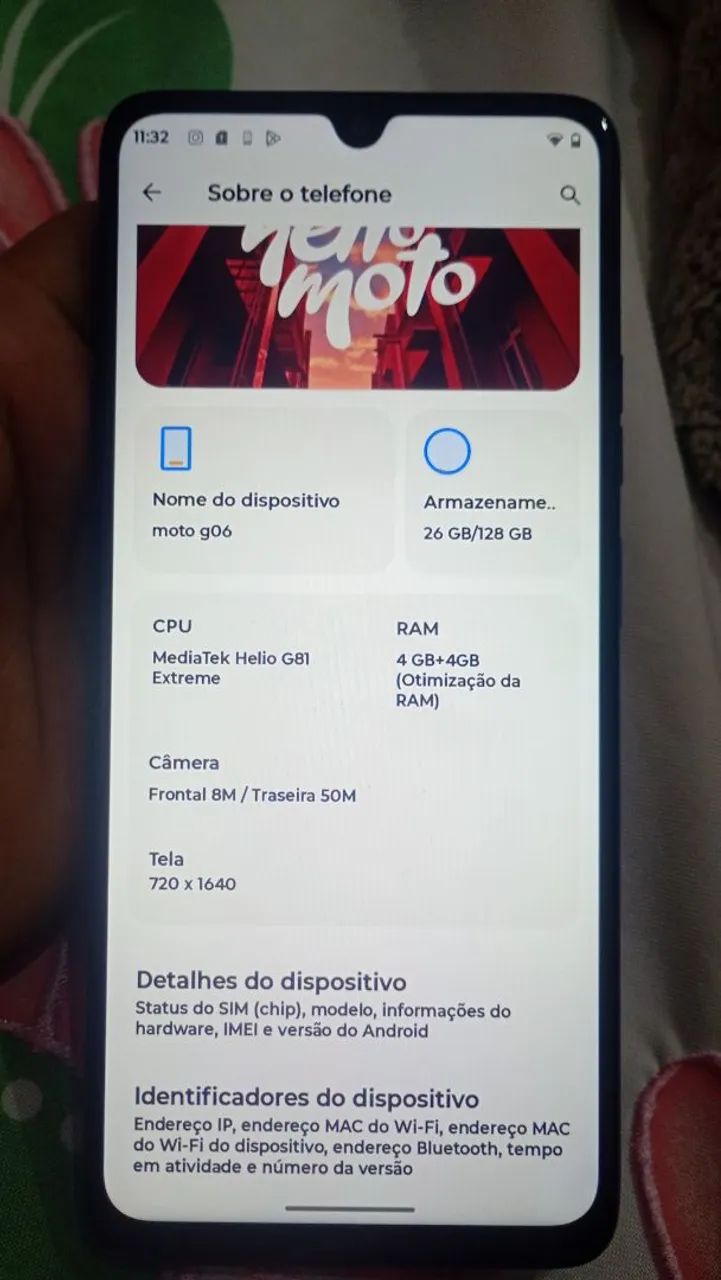 Celular Motorola g06 128gigas