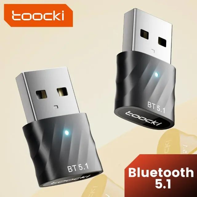 Adaptador Bluetooth 5.1 USB Toocki Original para PC e Notebook
