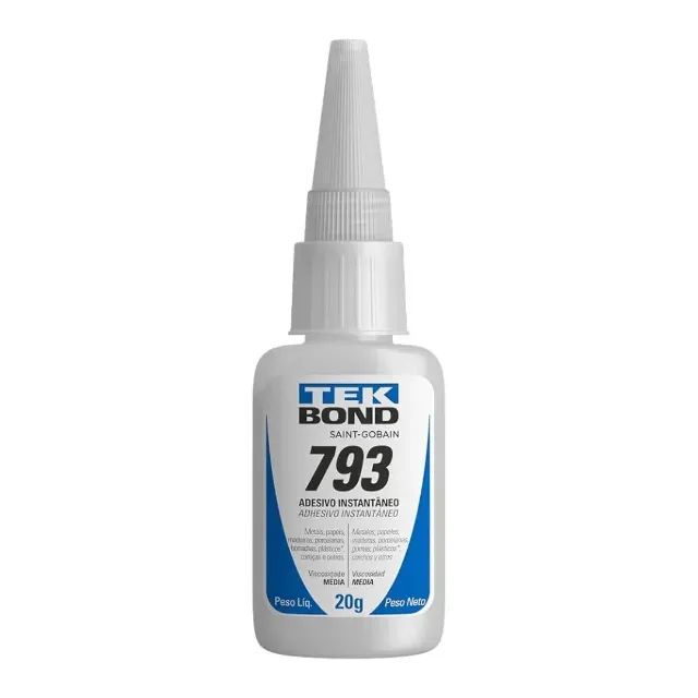  Kit 03 Cola Adesivo Instantâneo 793 20g - TekBond - Foto 2