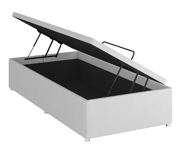Cama Box baú e colchão solteiro Ortobom  - Foto 3