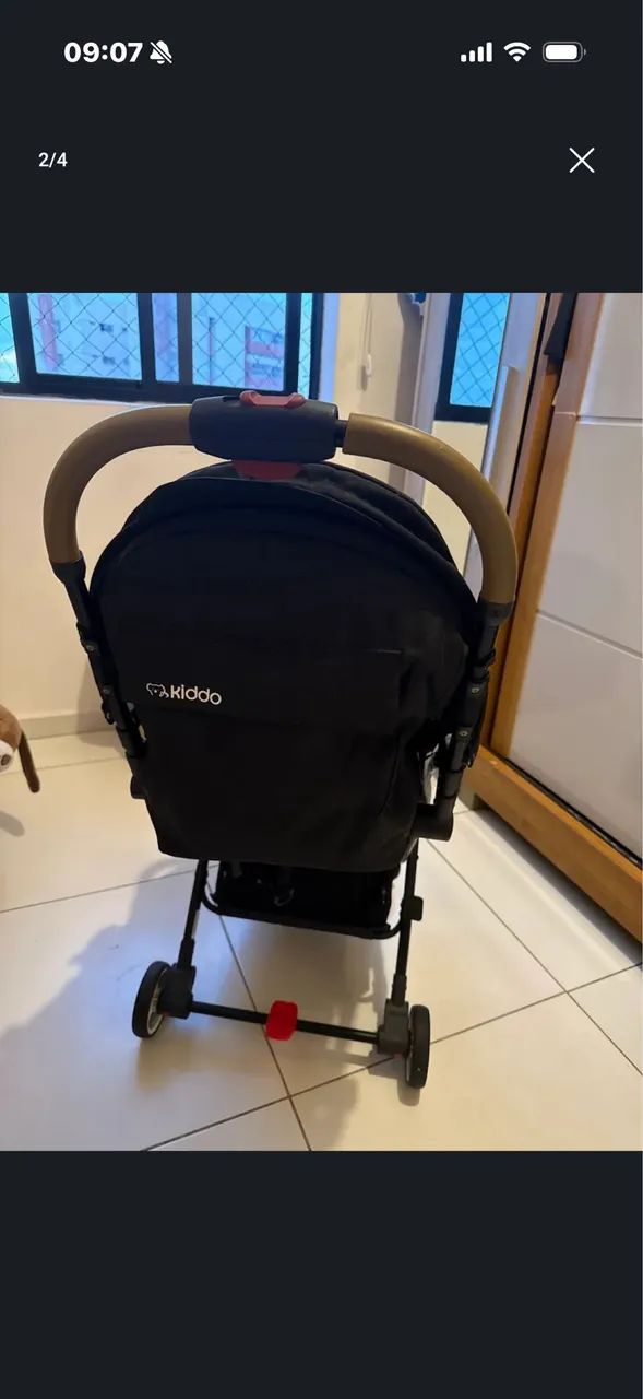 Carrinho de bebê KIDDO quase nunca usado - Foto 2