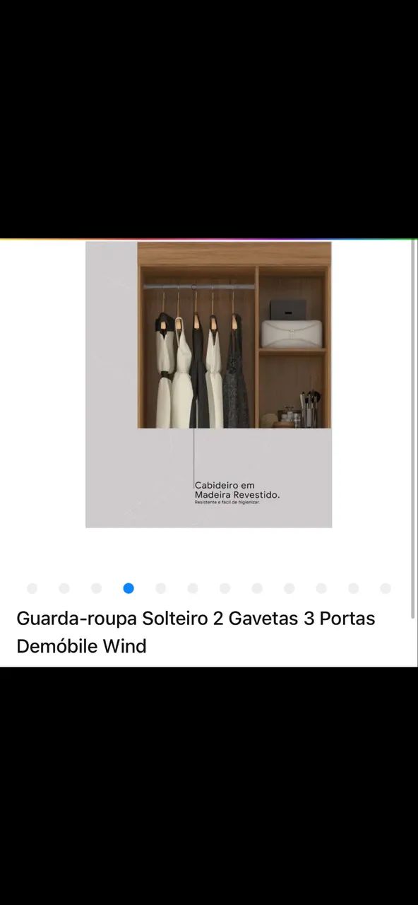 Guarda roupas solteiro  - Foto 3