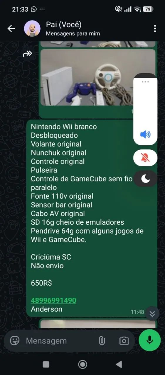 Wii com controle de GC - Foto 3