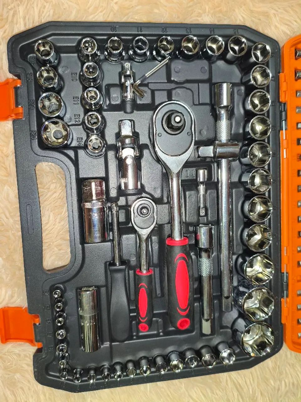 Maleta de ferramentas profissional 108 peças aço cromo vanádio  - Foto 3