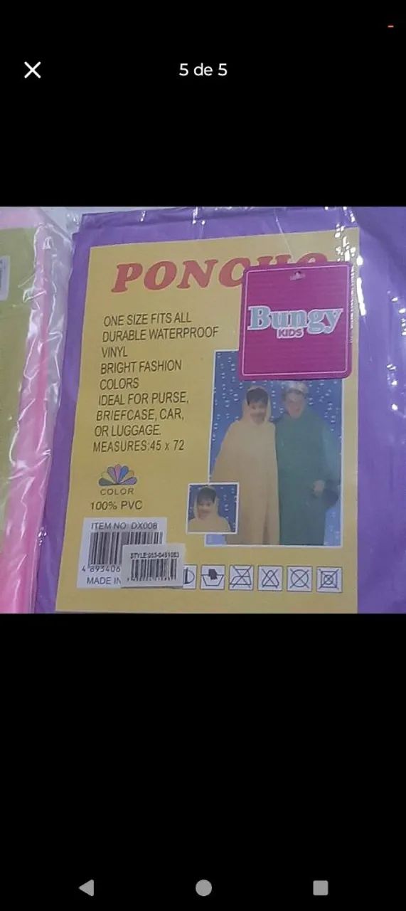 Capa de chuva infantil  - Foto 4