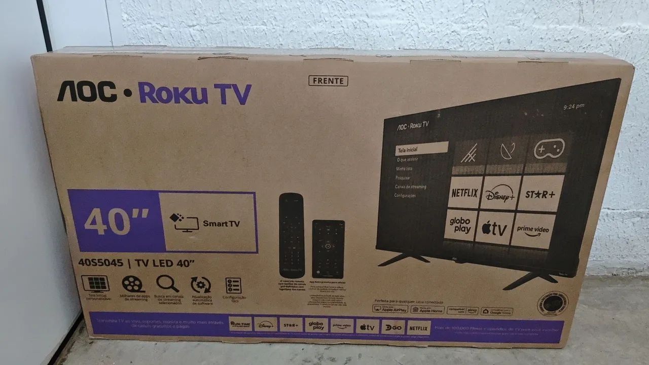 Televisão smart tv AOC ROKU TV nova  - Foto 4