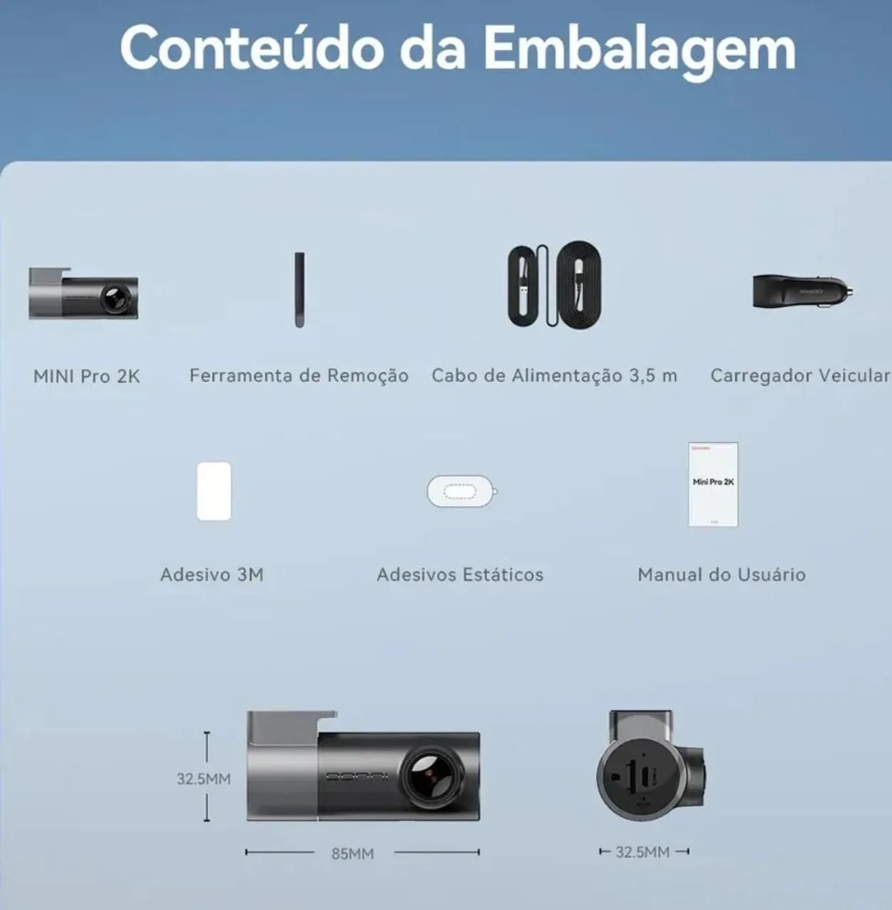 Câmera veicular DDPai mini pro 2k - Foto 4