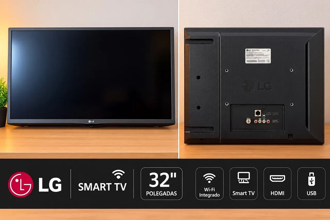 Smart TV LG 32 polegadas - Modelo 32LH570B - Foto 2