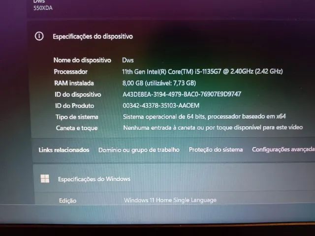 Notebook Samsung Book NP550XDA-KH2BR - Foto 5