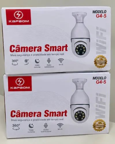 Câmera Smart Kapbom G4-5 360° Wi-Fi - Foto 3