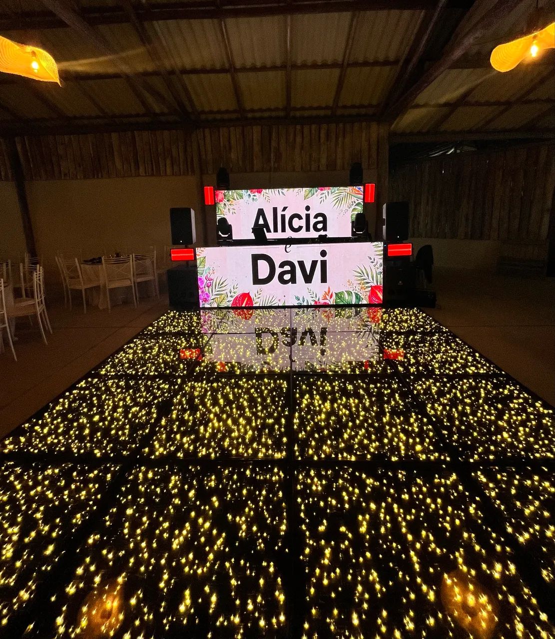 Pista de Led, Painel, DJ
