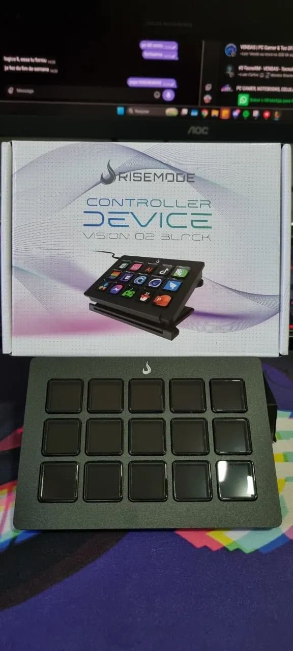 Mesa Controladora de Stream Deck Rise Mode Vision 02 Alumínio