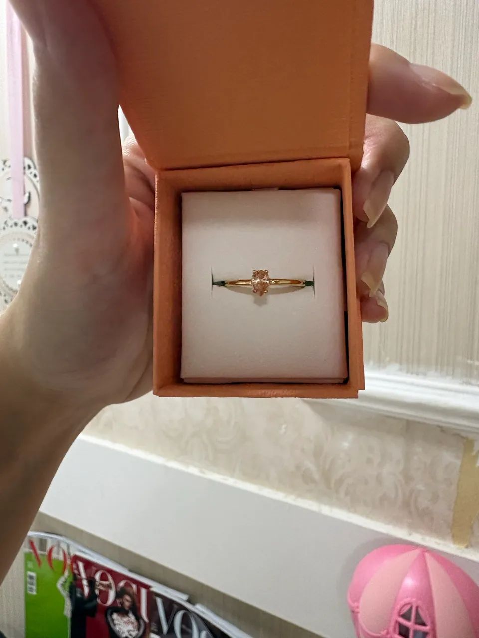 Vendo anel vivara banhado a ouro - Foto 2