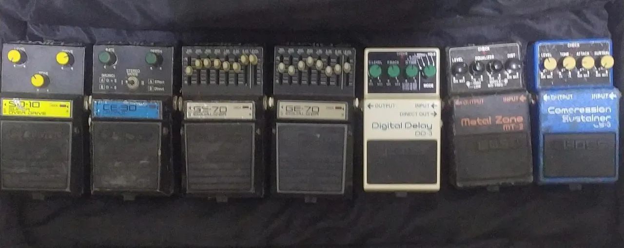 Pedais BOSS e Oliver: Overdrive, Chorus, Equalizer, Delay, Distortion e Compressor<br> - Foto 2