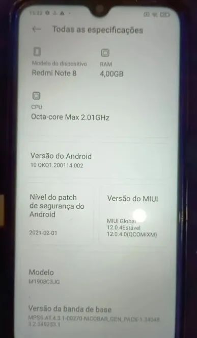 Redmi Note 8 (bateria "meia vida") - Foto 3