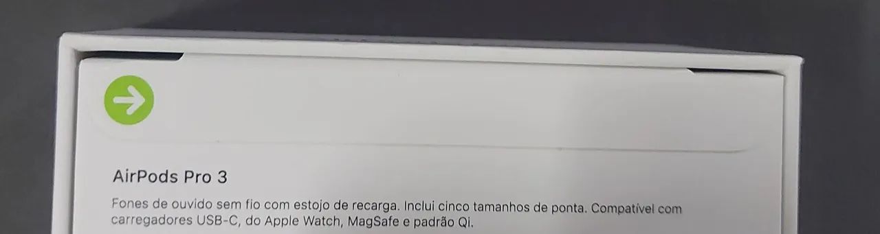fone Apple airpods pro 3 original novo lacrado nunca foi usado não faço envío  - Foto 5