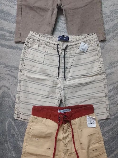 Kit 3 bermudas casuais - Foto 3