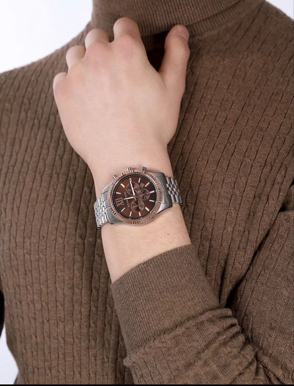 MICHAEL KORS CRONÓGRAFO - ROSE GOLD / PRATA - Foto 2