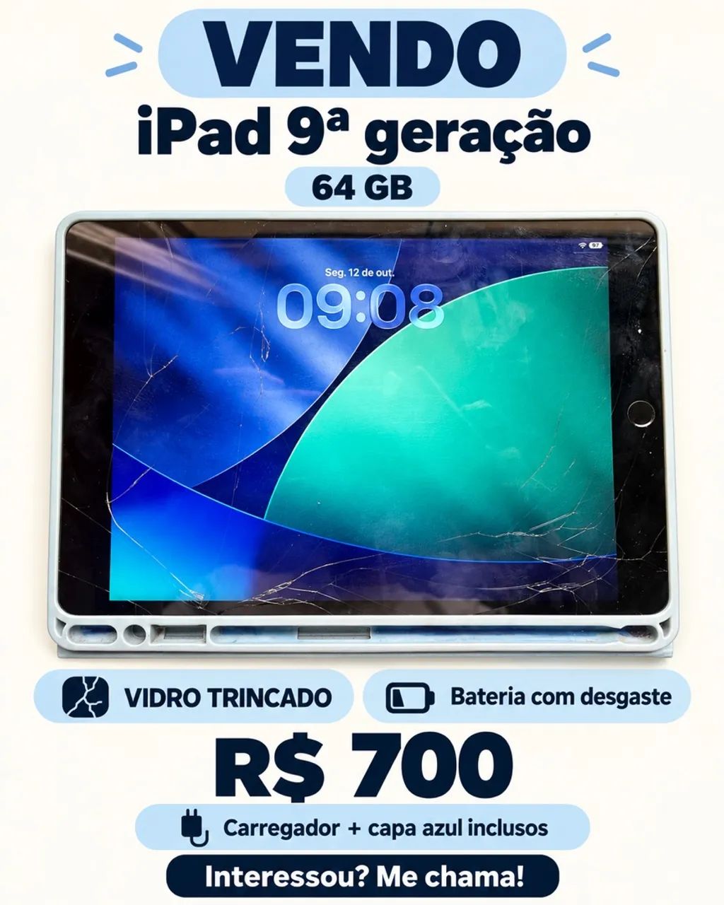 iPad 9ª geração ? 64 GB 
