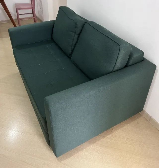 Sofá-Cama Casal Verde Escuro
