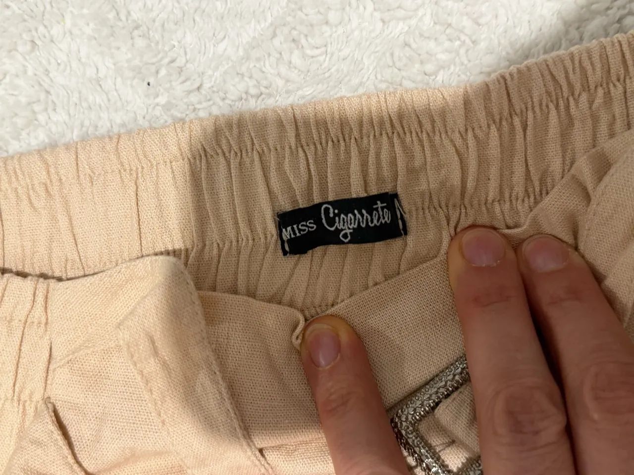 Calça em Viscose modelo jogger tamanho P - Foto 3