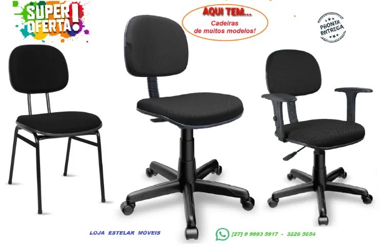 Volta ás aulas e Home office! Cadeiras, Escrivaninhas e Mesas