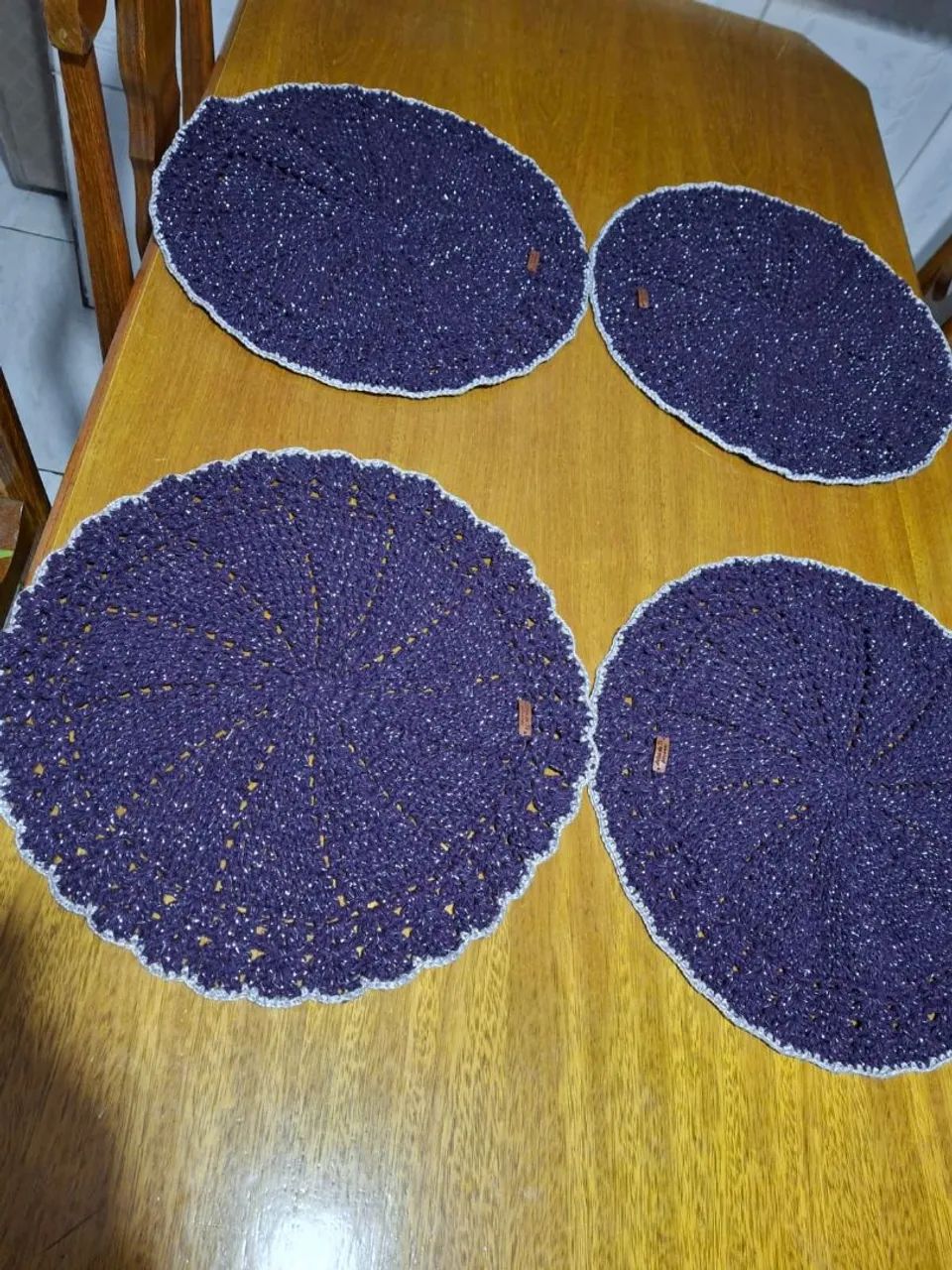 Kit suplats em crochê sobre  encomenda  - Foto 3