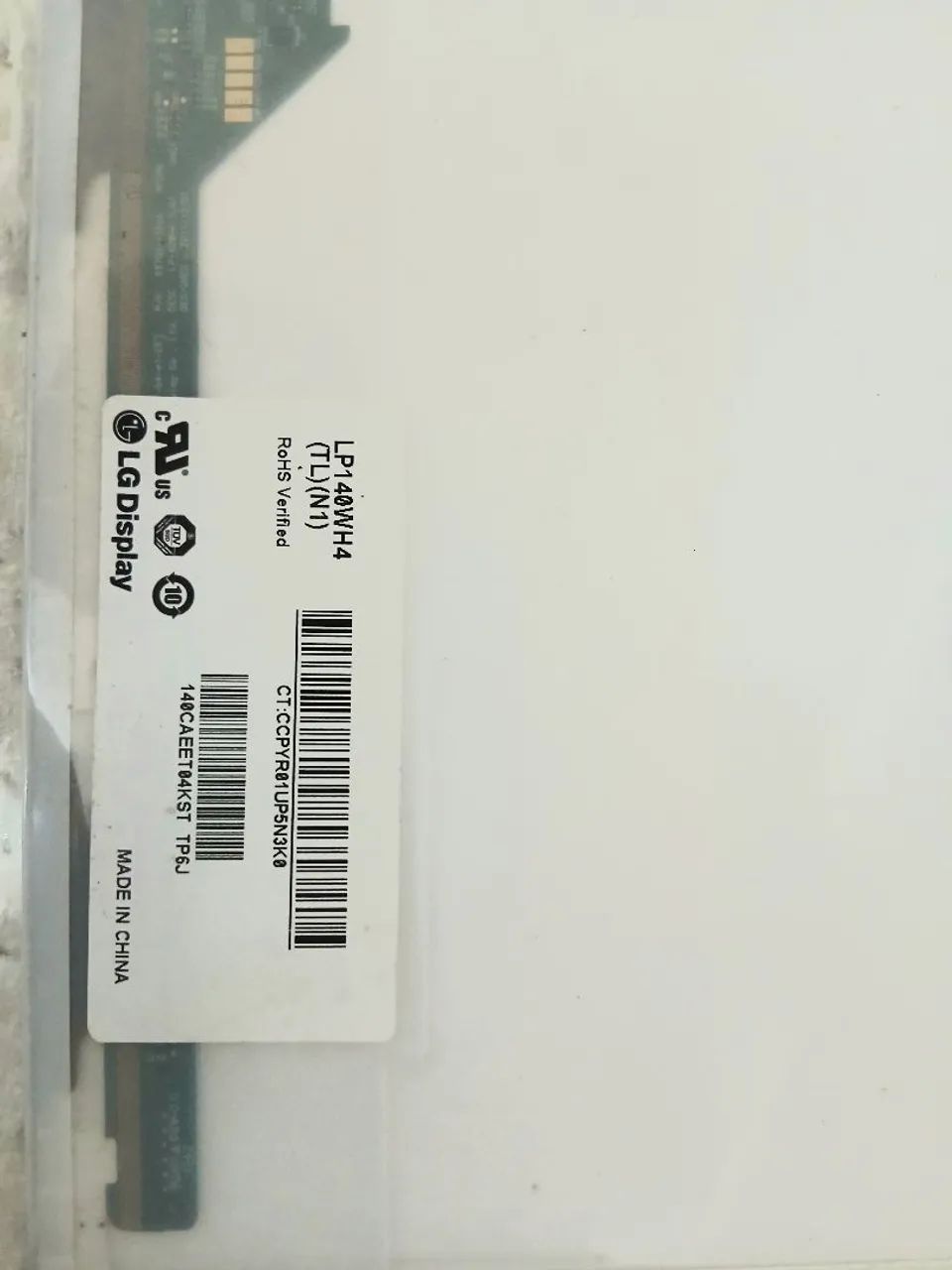 Tela LG Lp140wh4 Notebook 30 Pinos 14" usada 