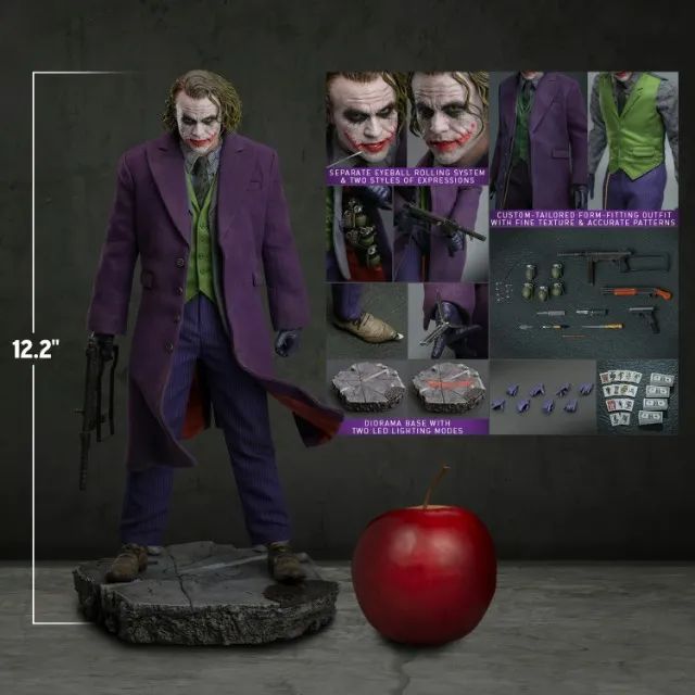 Figura Joker Dx32 1/6 Batman TDK (Semi Novo) Hot Toys - Hobbies e