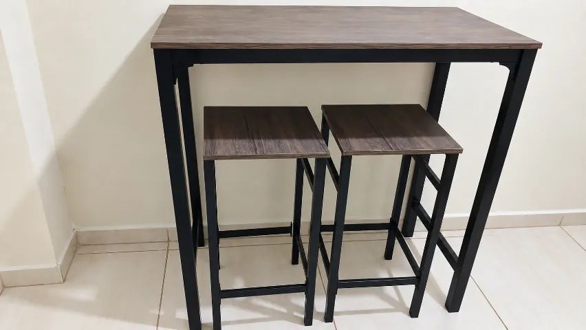 Bancada Ilha com 2 Banquetas 