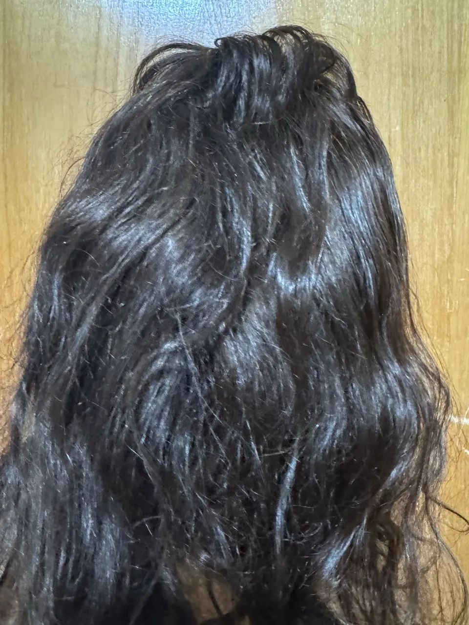 Peruca Front Lace Cabelo Humano 50cm Ondulada Premium - Nova - Foto 3