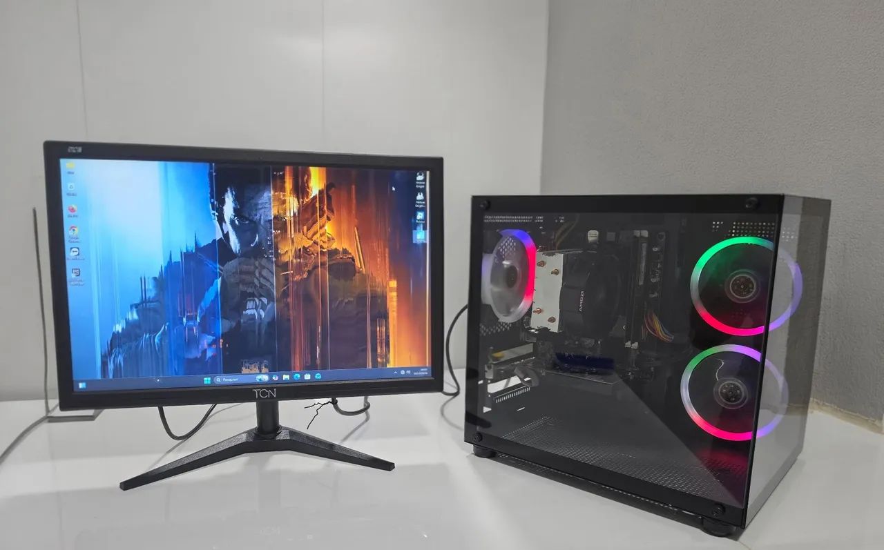 Pc completo teclado e mouse RGB  - Foto 5