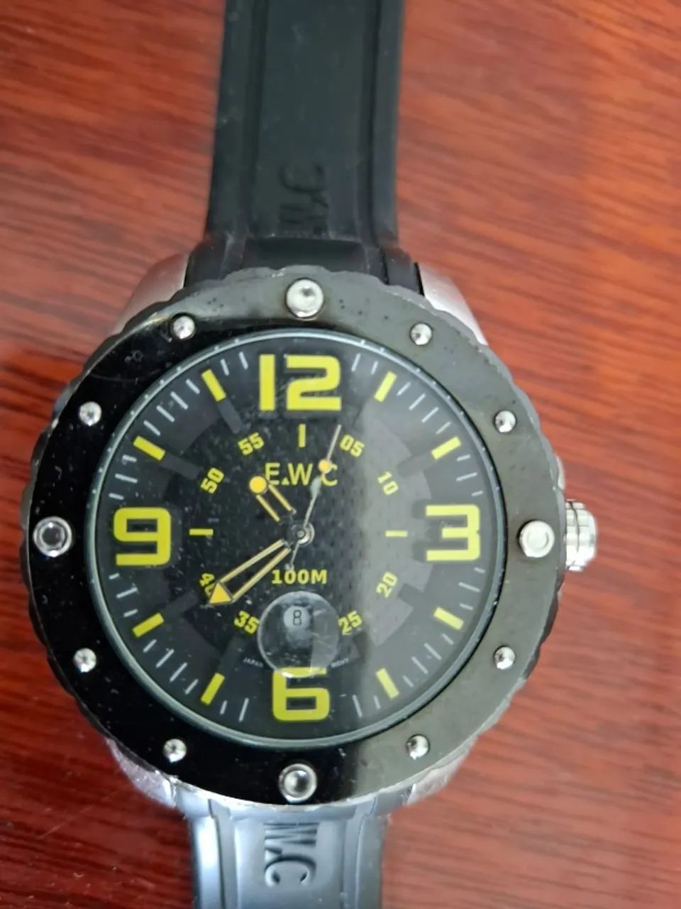 relogio EWC pulseira preta esporte - Foto 2