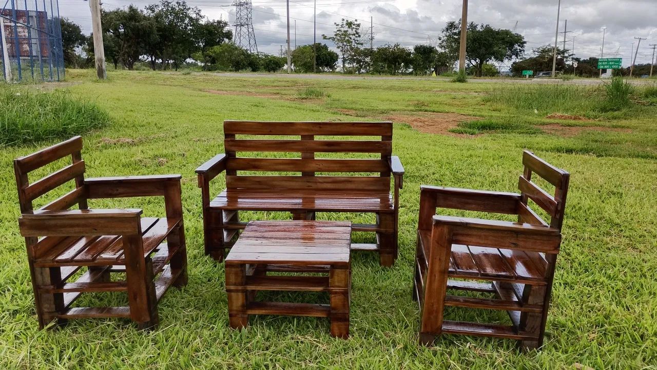  bancos em pallet , por encomenda  - Foto 2