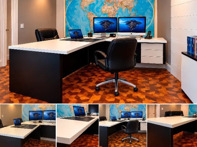 Mesa Executiva em L Funcional Harvard 2,40m - Nova custa R$ 12 mil
