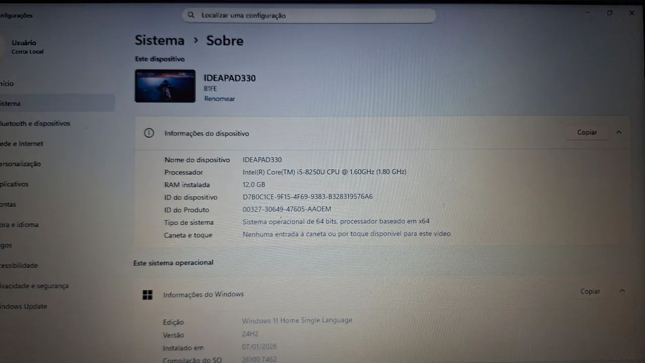 Notebook Lenovo IdeaPad 330 com GPU dedicada MX150 - Foto 5