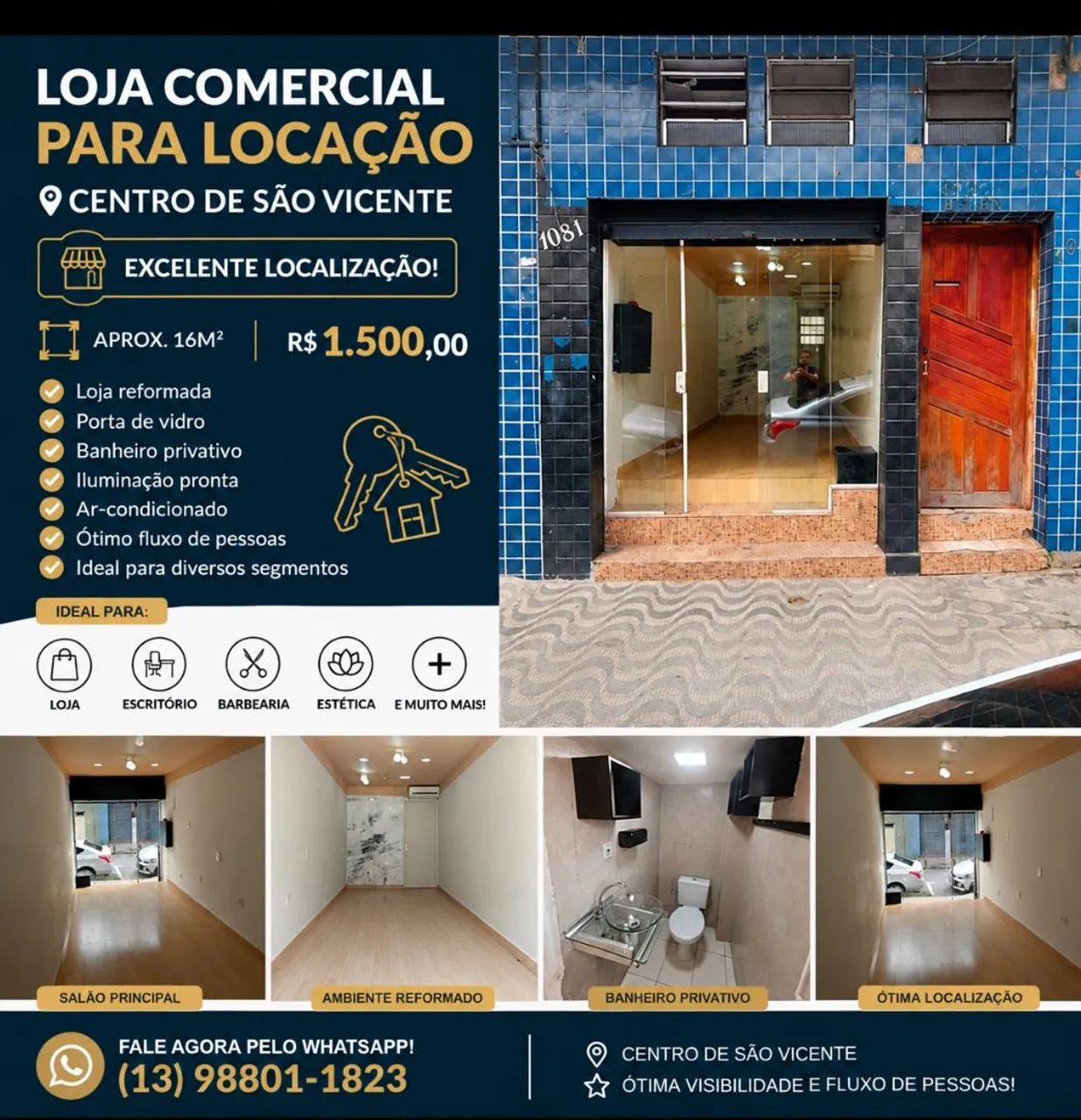 Alugo loja Comercial Centro São Vicente  - Foto 3