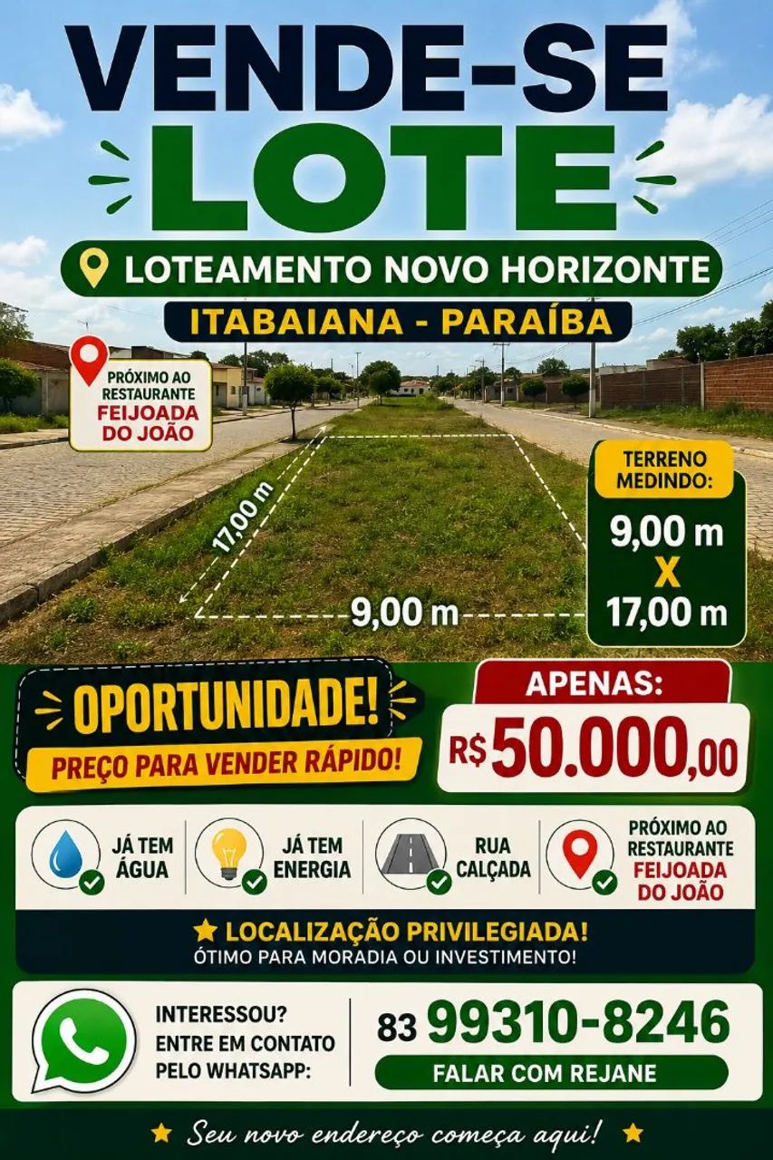 Vendo lotes em Itabaiana