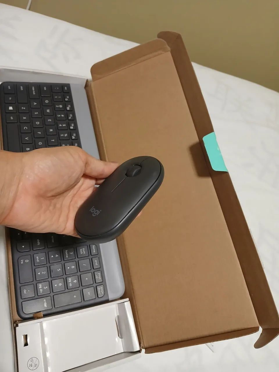 Kit teclado e Mouse sem fio Slim428513006359029763