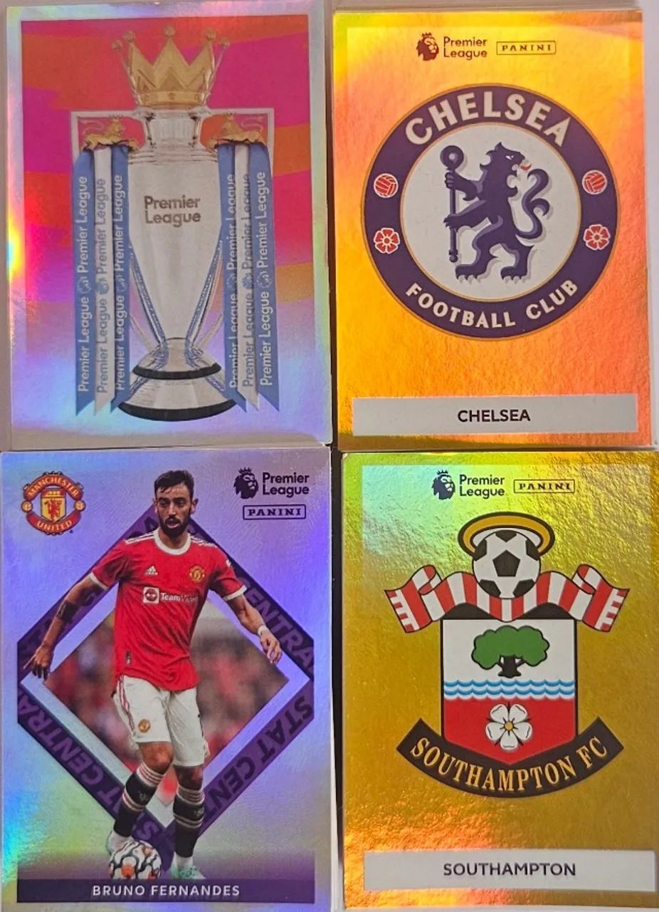 【まとめ売り】 Panini Football League PL01〜04 Álbum Campeonato Premier League 2022 - Capa Normal - Completo