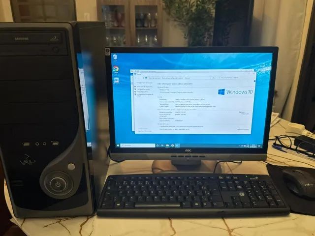 Computador Completo com Monitor 19" Teclado Mouse Core i3 Perfeito Funcionamento - USADO - Foto 4