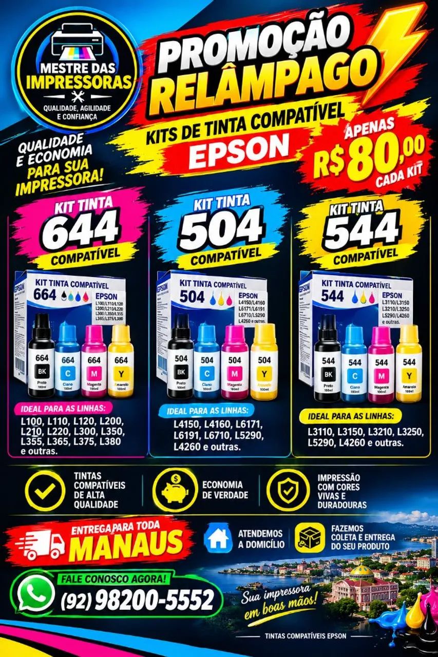 Kit de tintas compatível