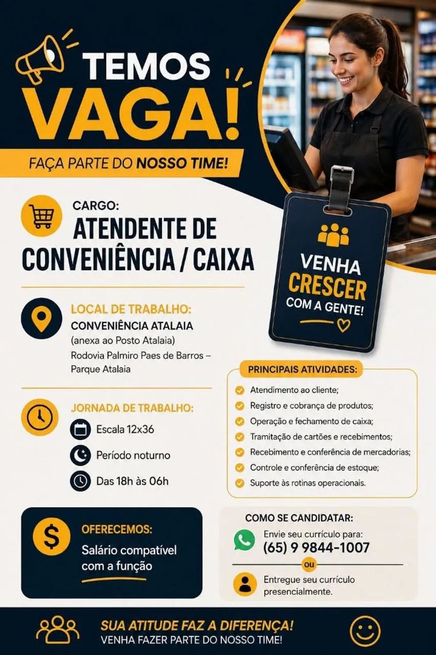 Vaga de emprego 