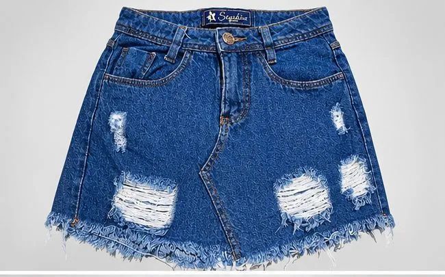 Saia jeans 