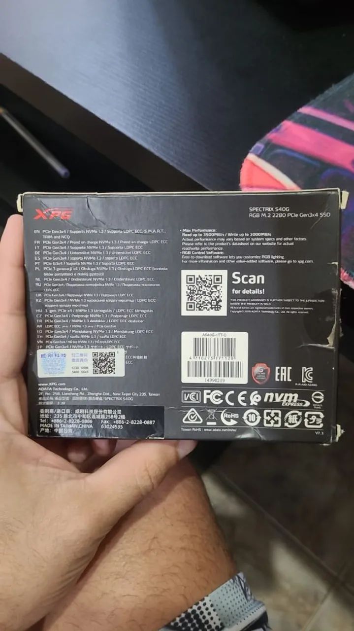 Ssd m.2 1TB xpg spectrix s40g - Foto 2