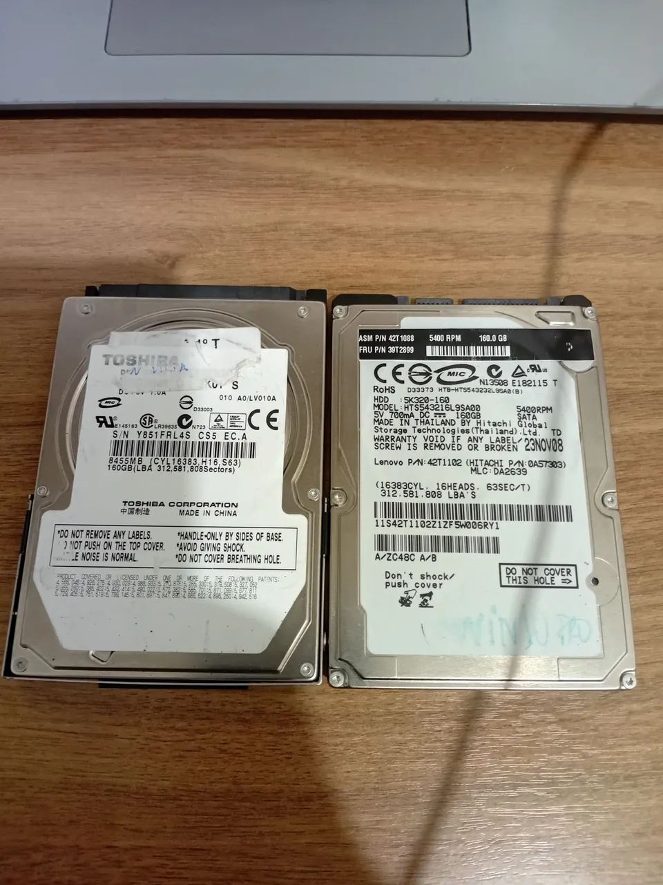 Vendo 2 HDs 160gb