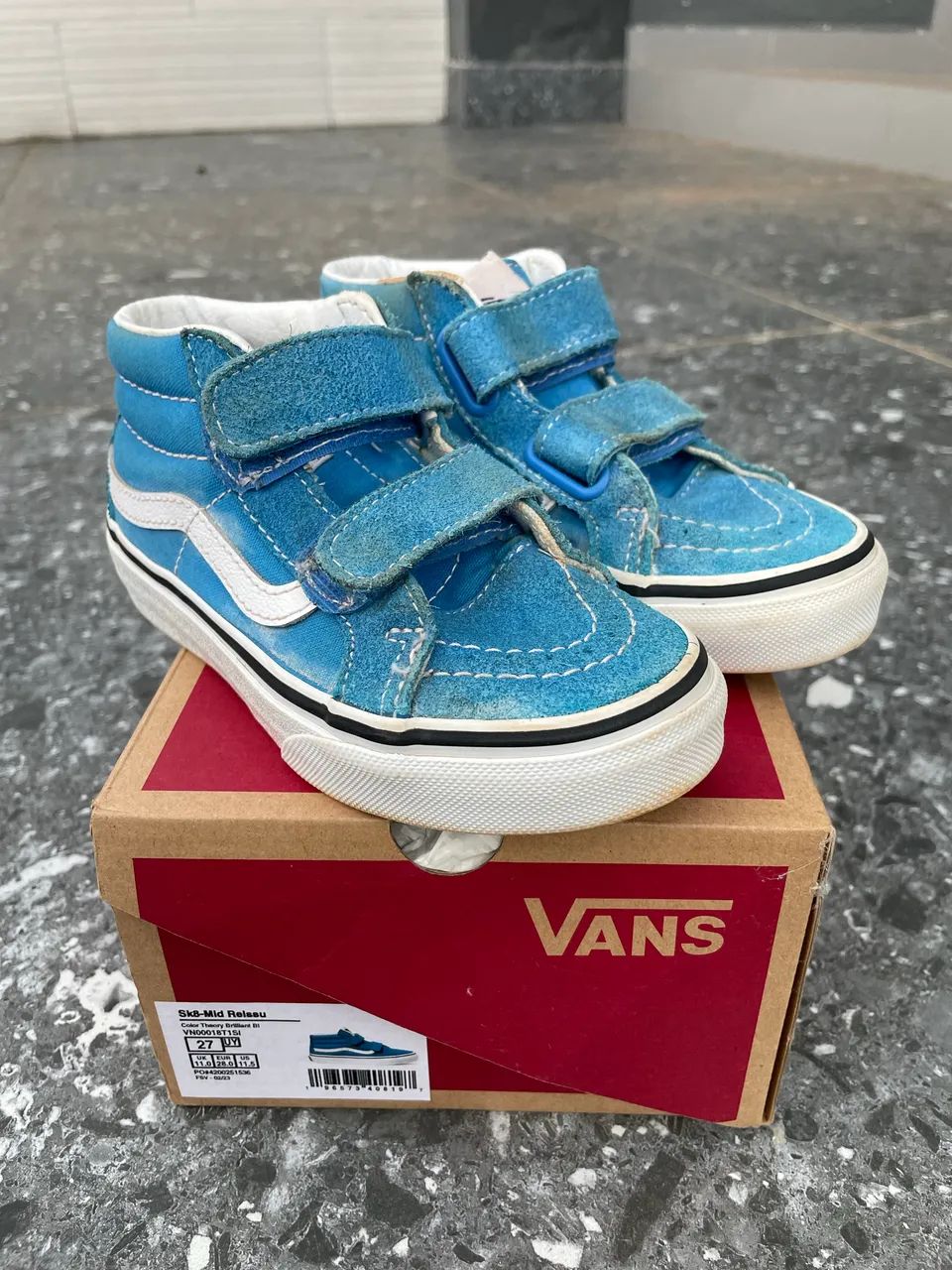 Tênis Vans Sk8-Hi Mid Infantil tam 27 ORIGINAL 